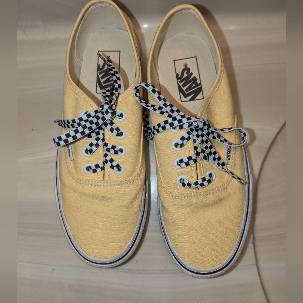 Pale yellow vans